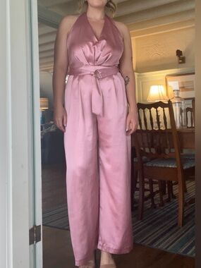 Pale Pink Zara Halter Jumpsuit